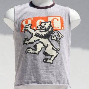 Customized cropped t-shirt. Muscle tee